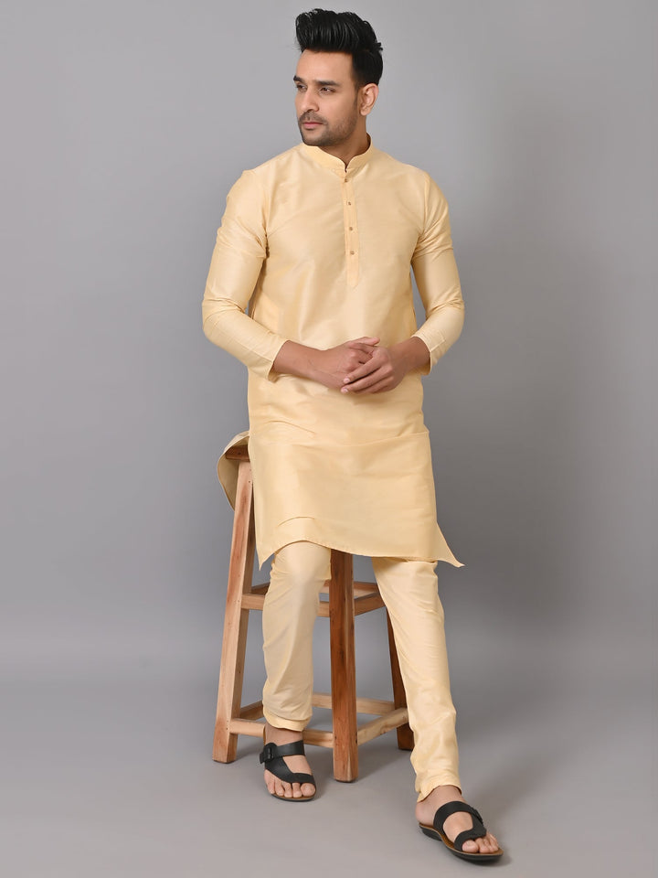 Solid Gold Kurta Set