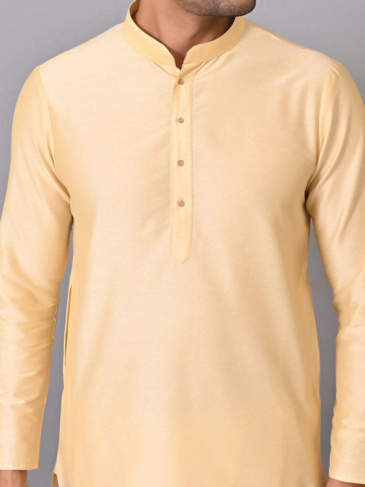 Solid Gold Kurta Set