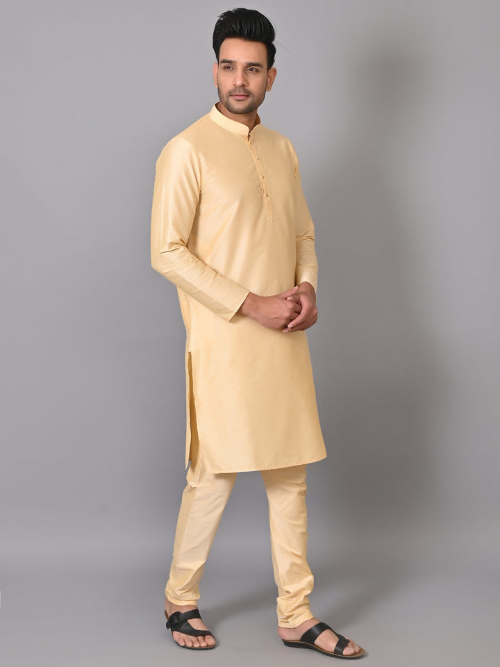 Solid Gold Kurta Set