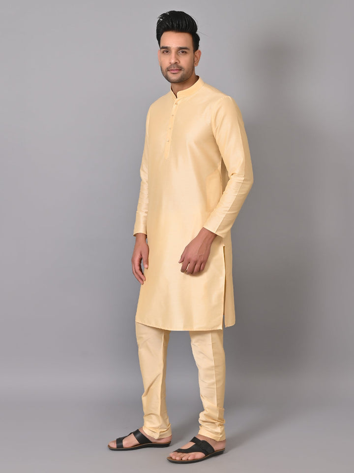 Solid Gold Kurta Set