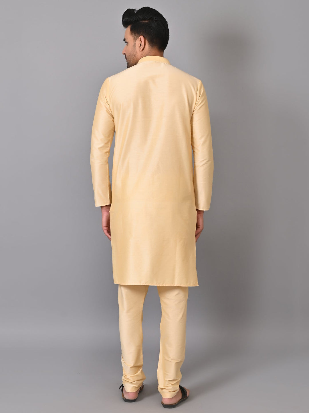 Solid Gold Kurta Set