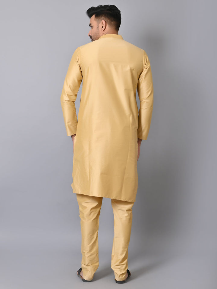 Solid Gold Kurta Set