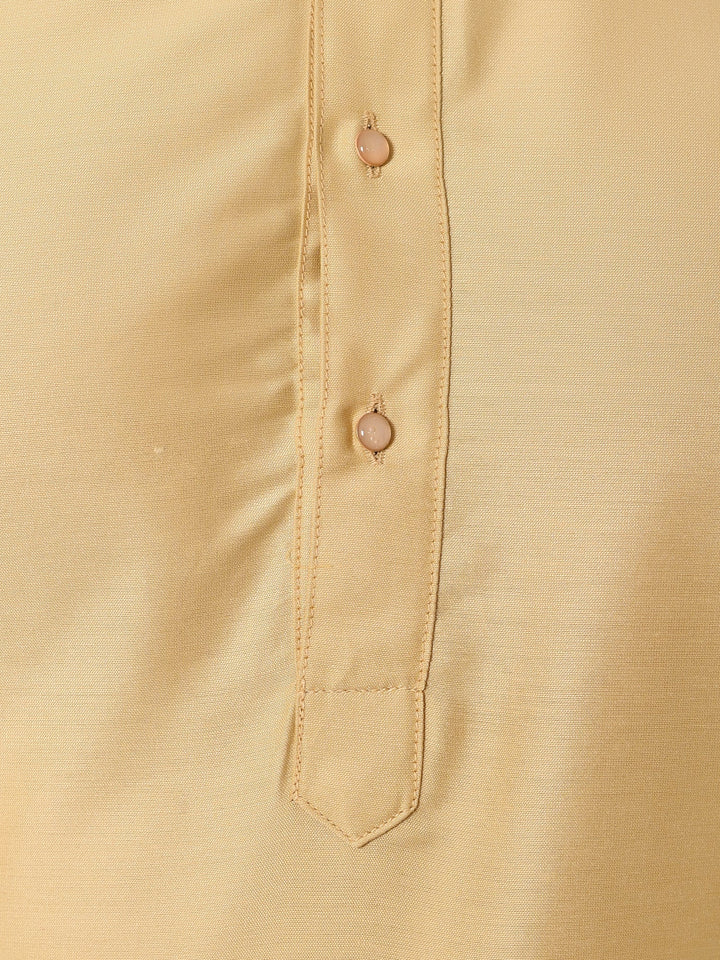 Solid Gold Kurta Set