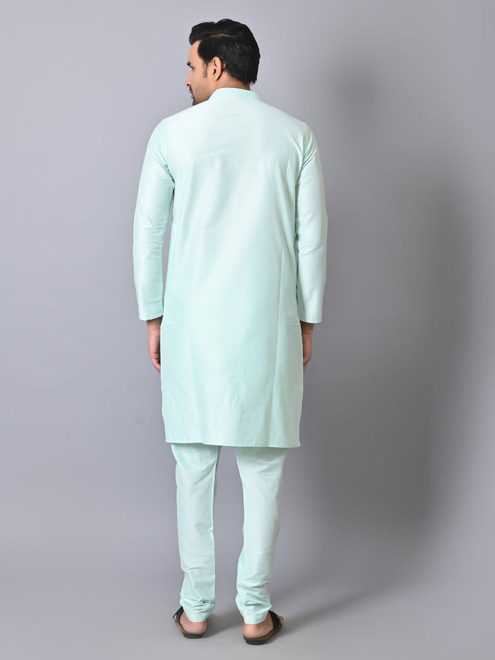Solid Sea Green Kurta Set