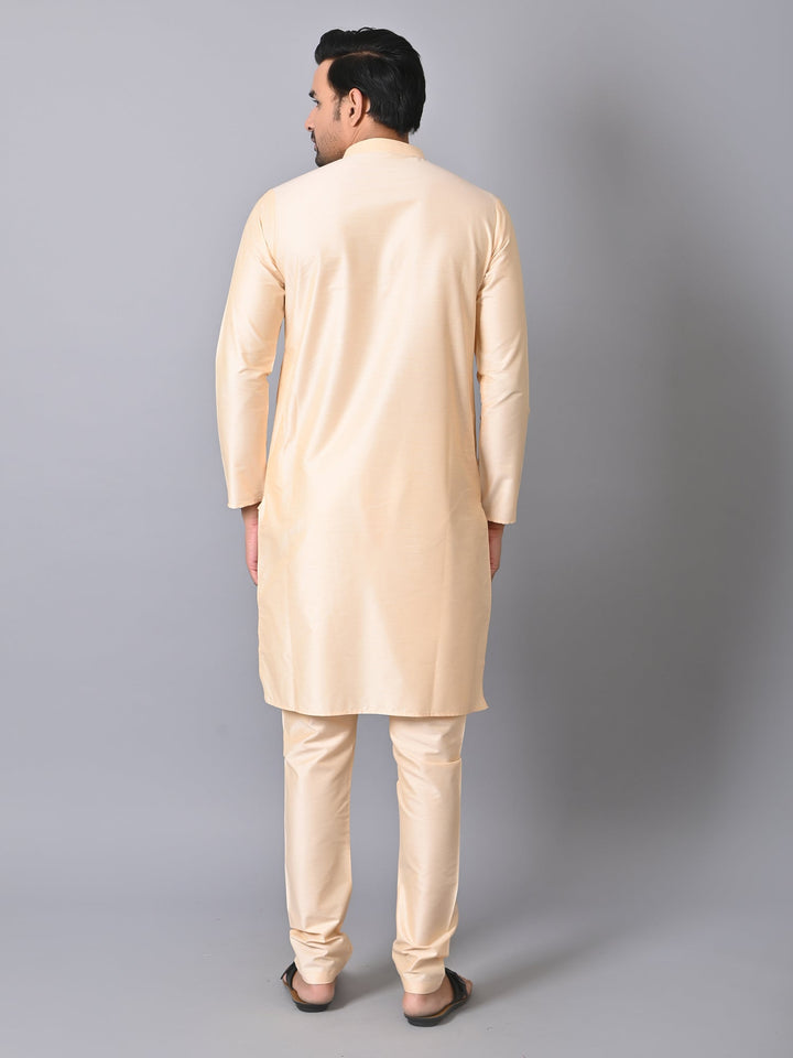 Solid Cream Kurta Set