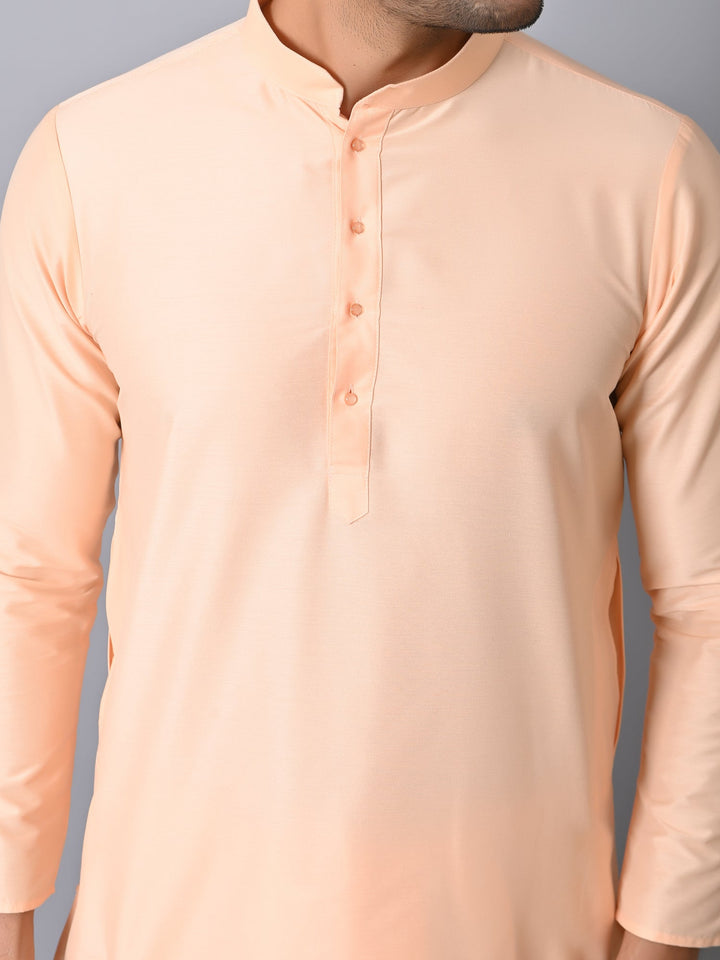 Solid Peach Kurta Set