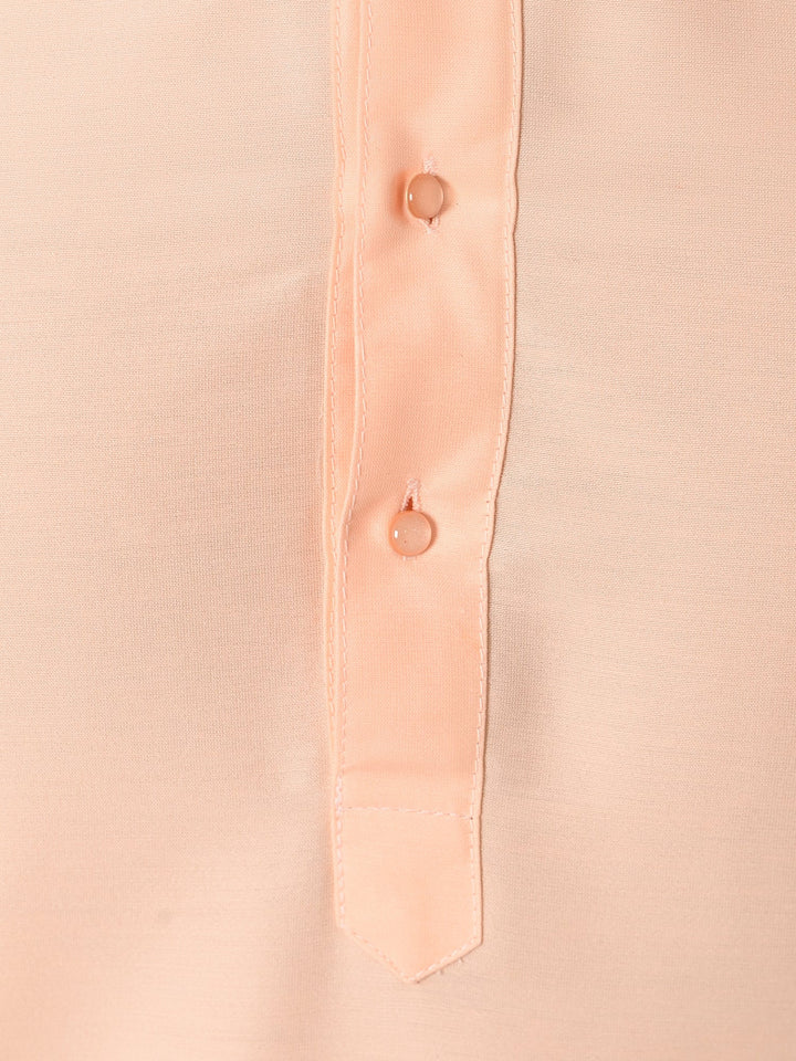 Solid Peach Kurta Set