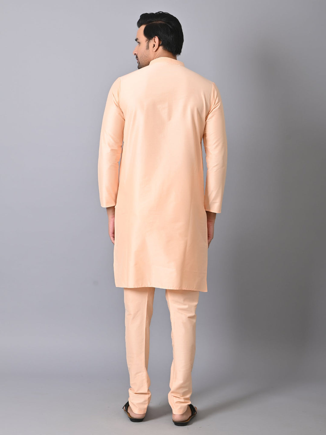 Solid Peach Kurta Set