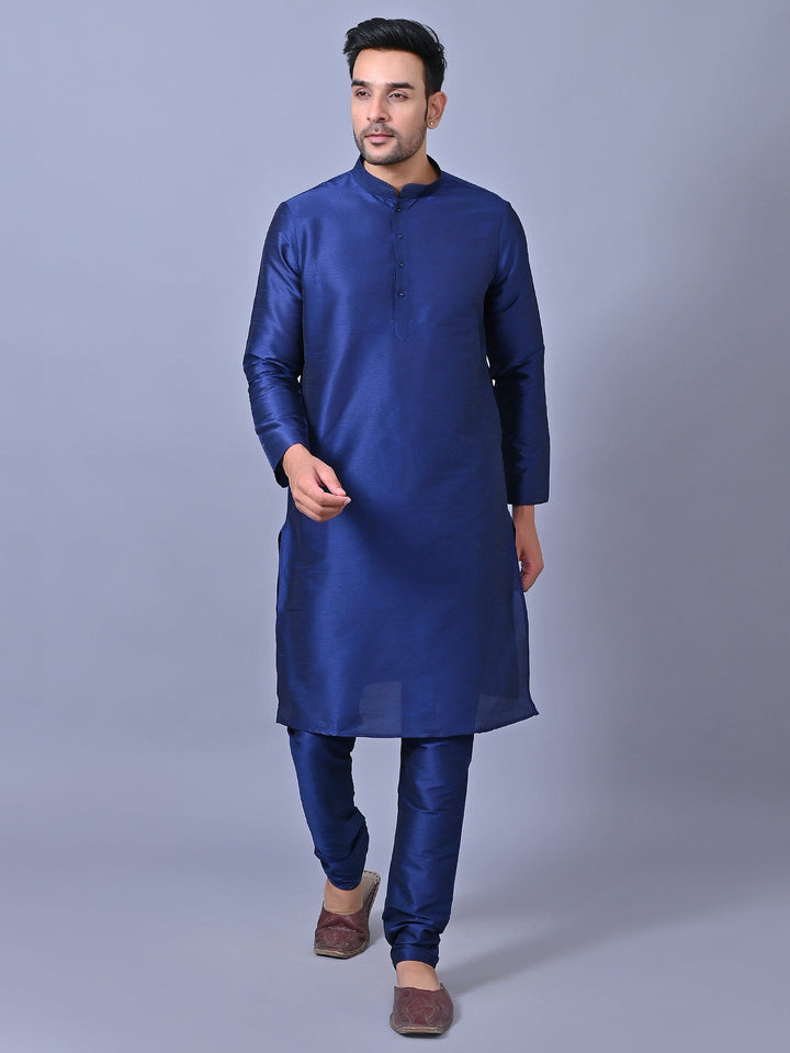 Solid Navy Blue Kurta Set