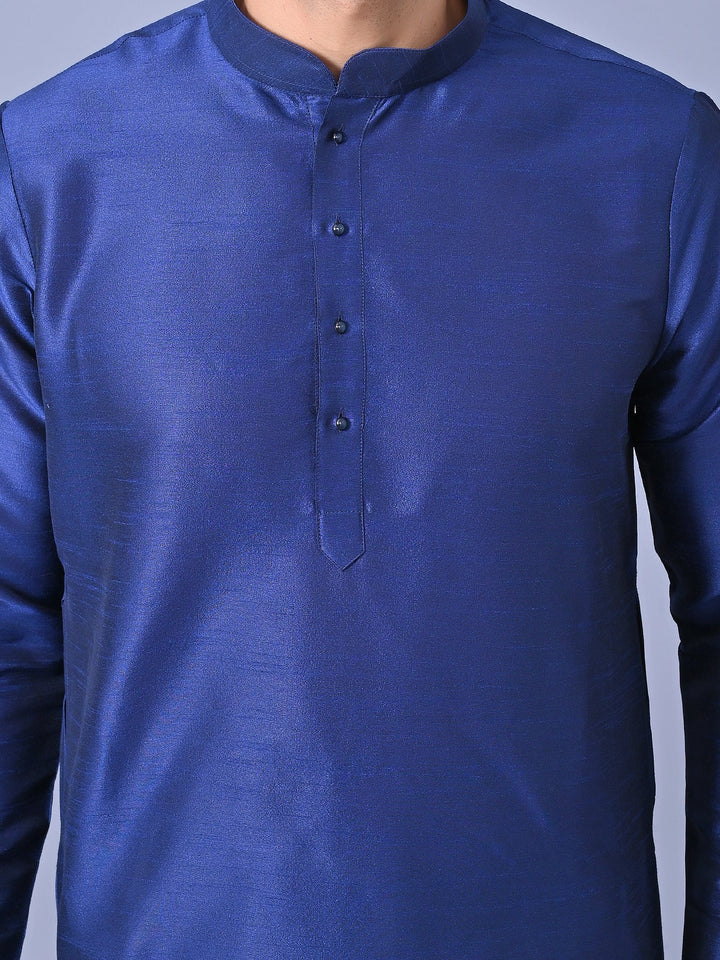 Solid Navy Blue Kurta Set