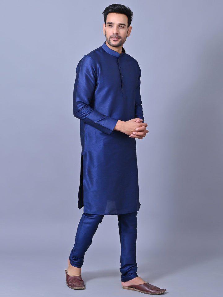 Solid Navy Blue Kurta Set