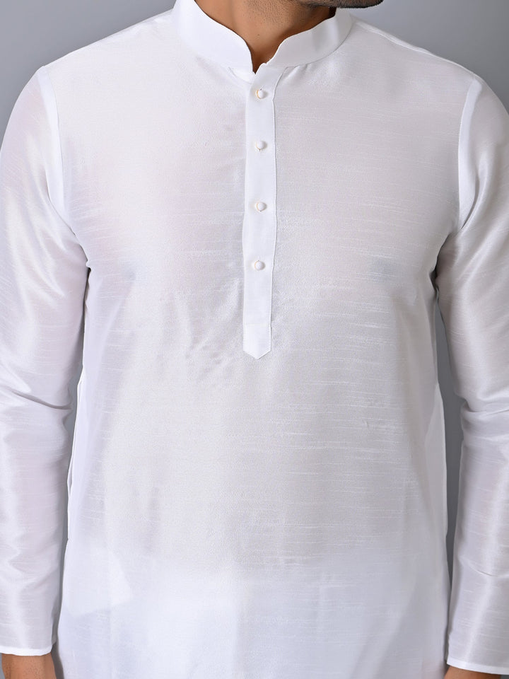 Solid Cream Kurta Set