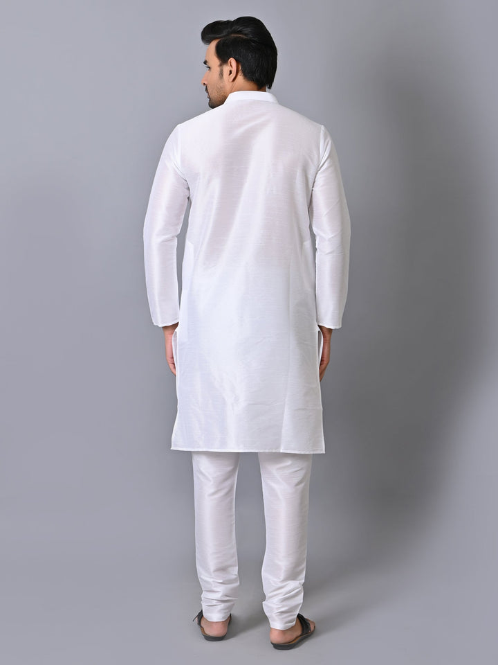 Solid Cream Kurta Set