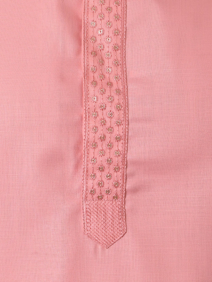 Solid Pink Kurta Set