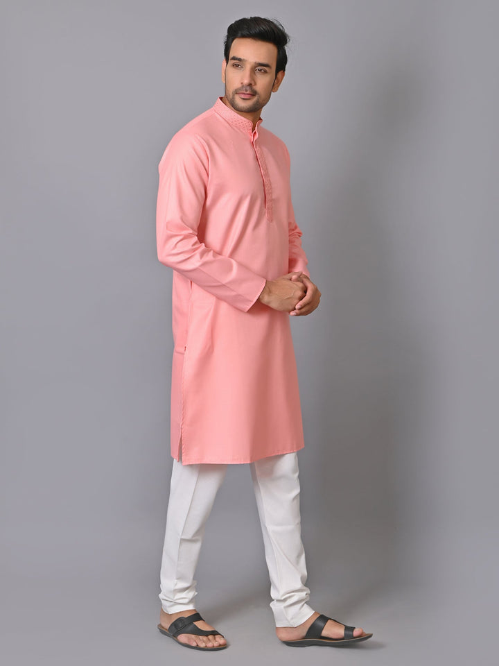 Solid Pink Kurta Set