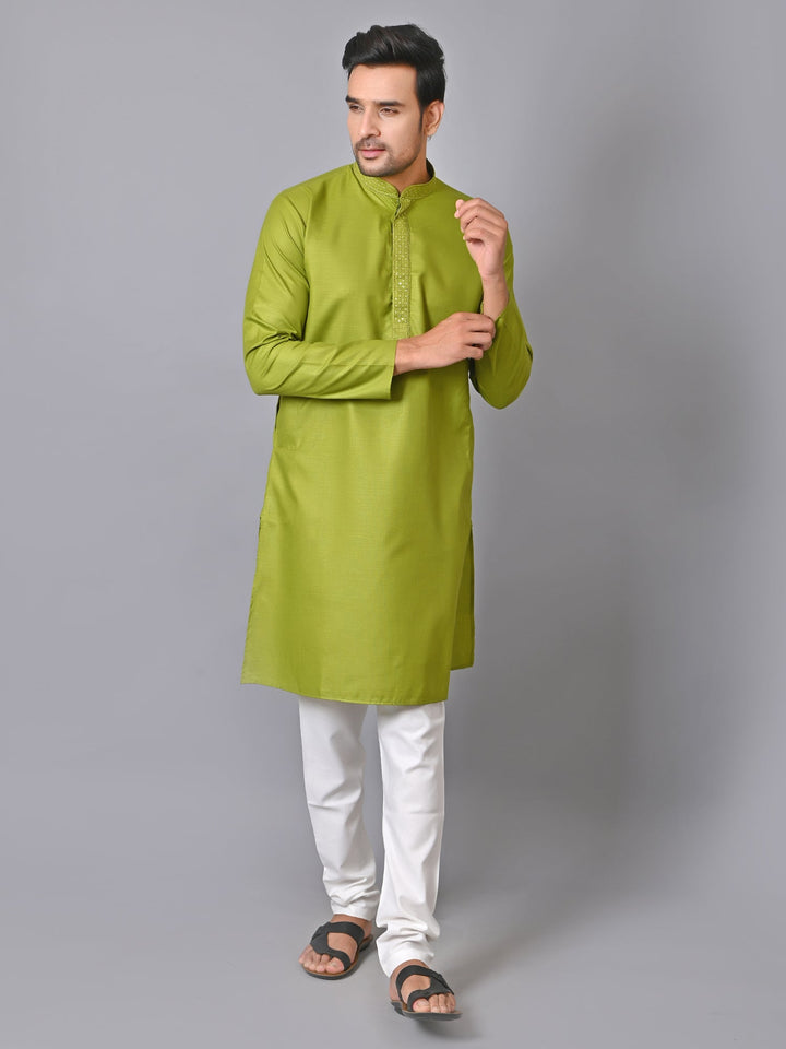 Solid Green Kurta Set