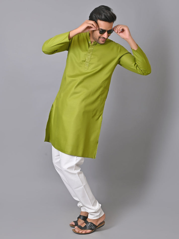 Solid Green Kurta Set