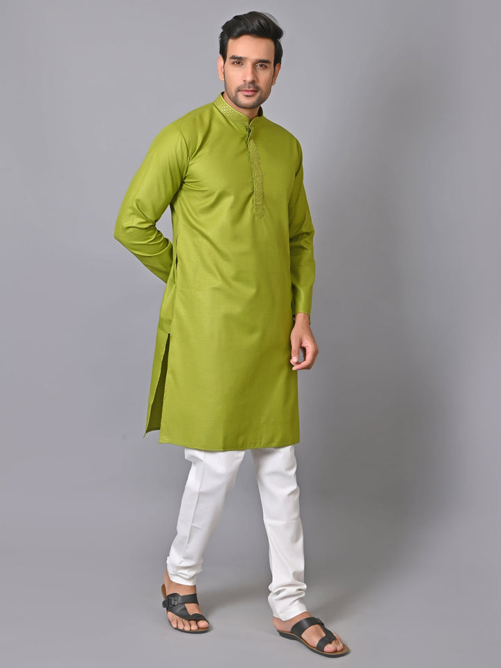 Solid Green Kurta Set