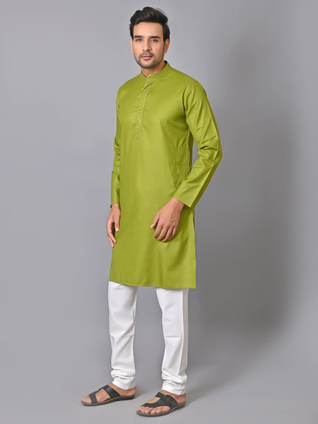 Solid Green Kurta Set