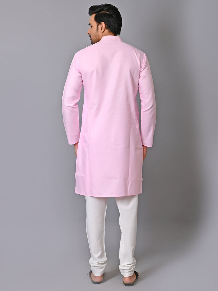 Solid Pink Kurta Set