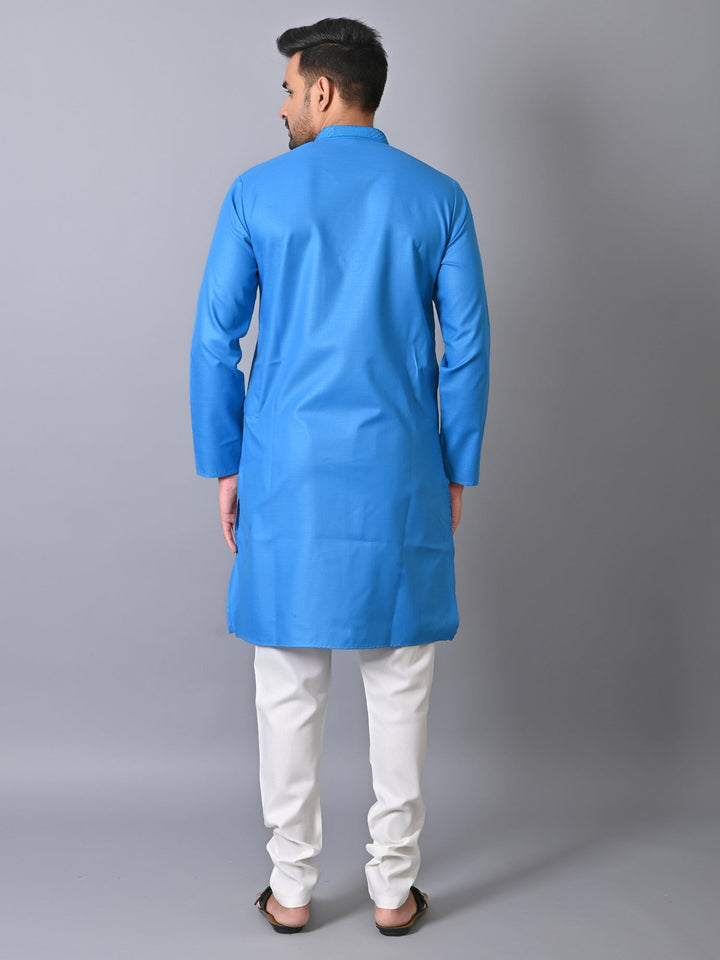 Solid Blue Kurta Set