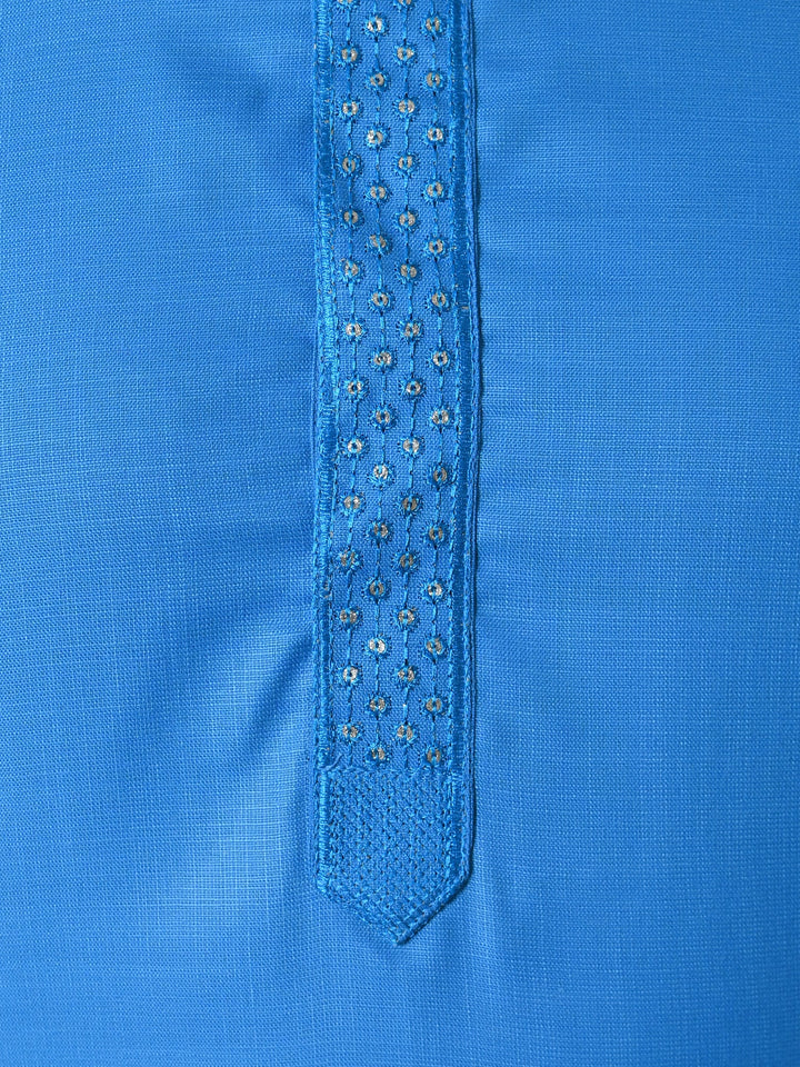 Solid Blue Kurta Set