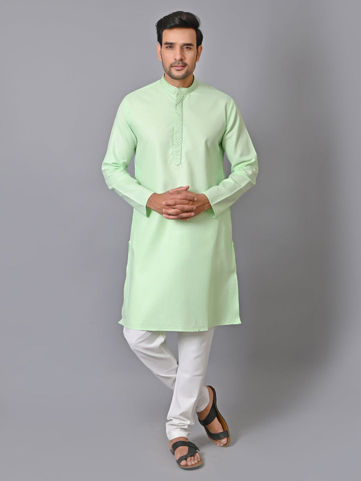 Solid Green Kurta Set