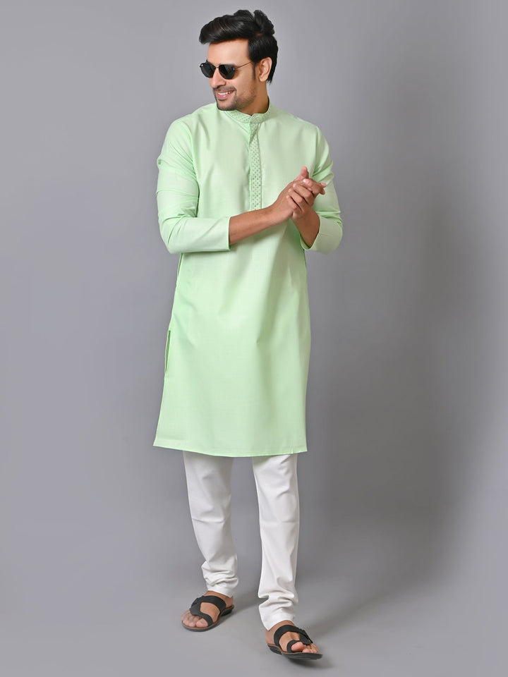 Solid Green Kurta Set