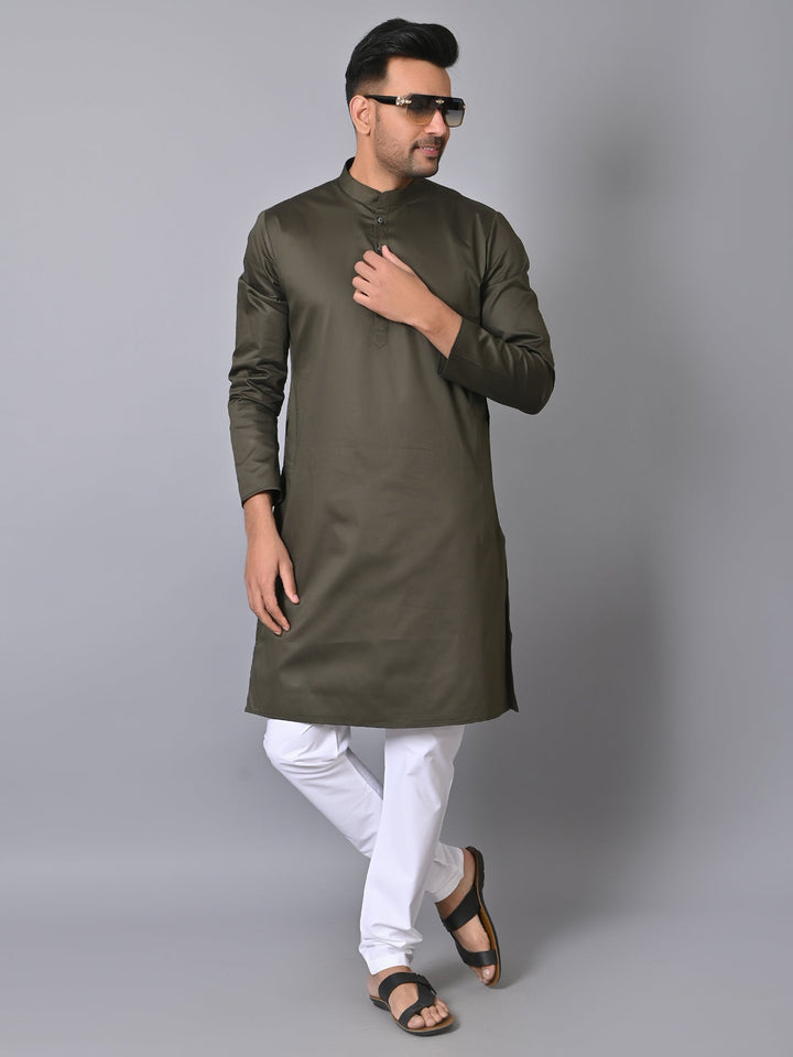 Solid Green Kurta Set