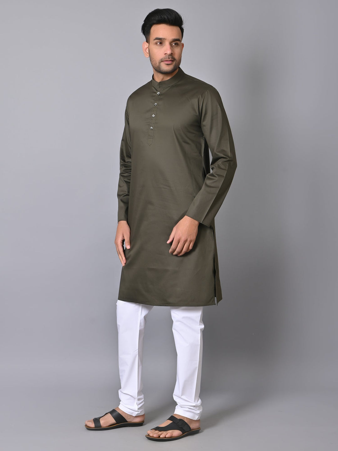 Solid Green Kurta Set