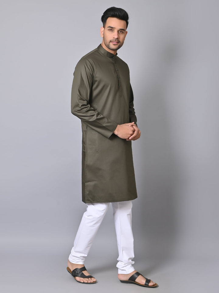 Solid Green Kurta Set