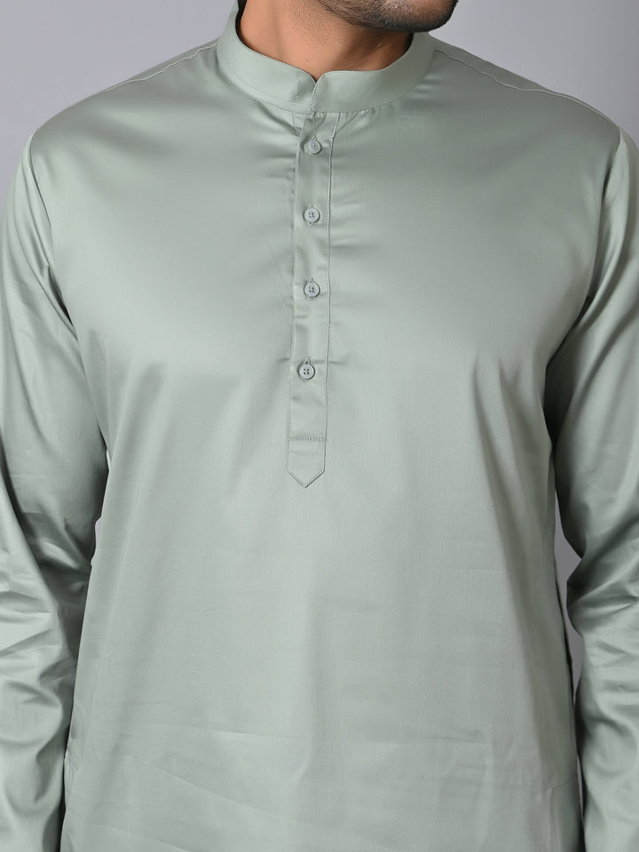 Solid Green Kurta Set