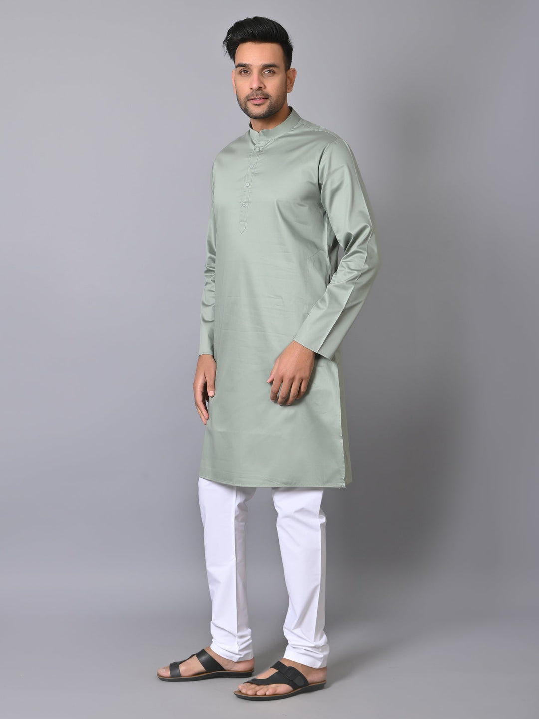 Solid Green Kurta Set