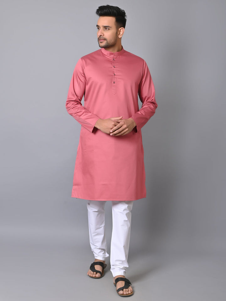 Solid Peach Kurta Set