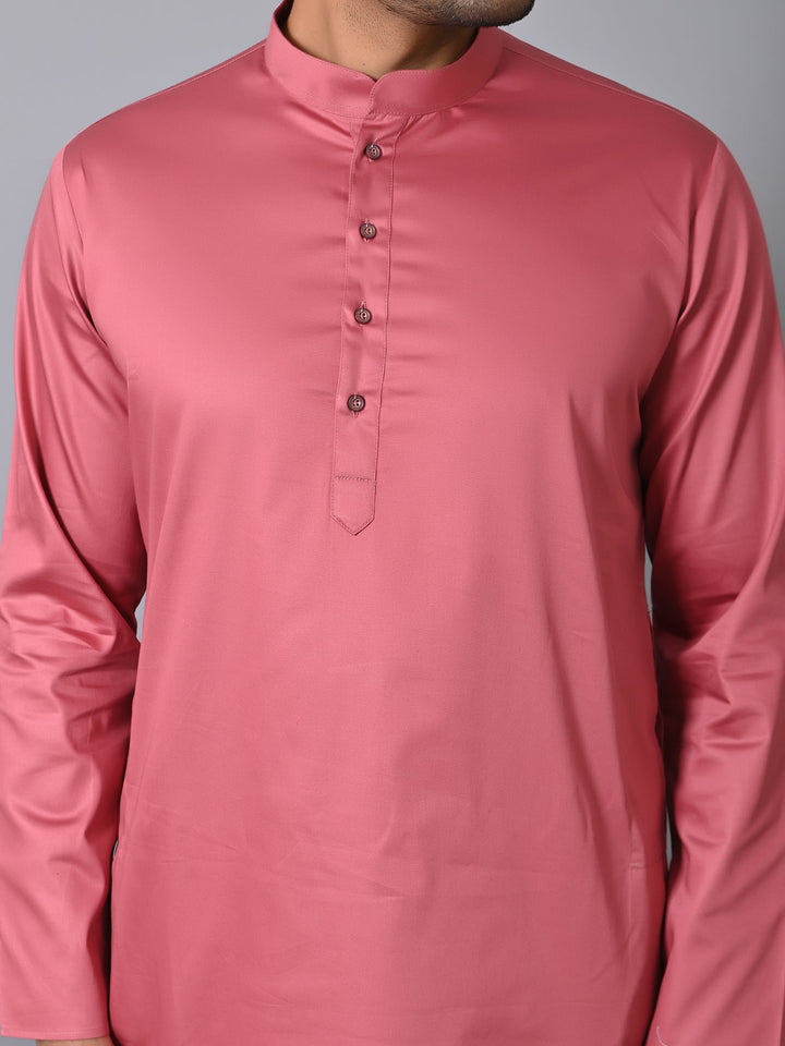 Solid Peach Kurta Set