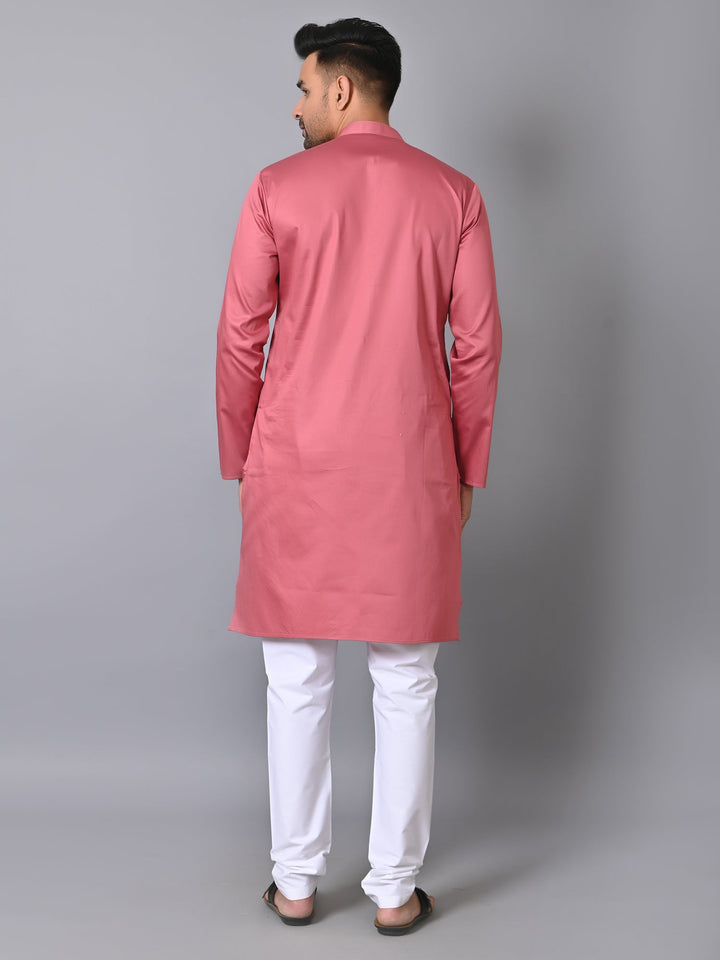 Solid Peach Kurta Set