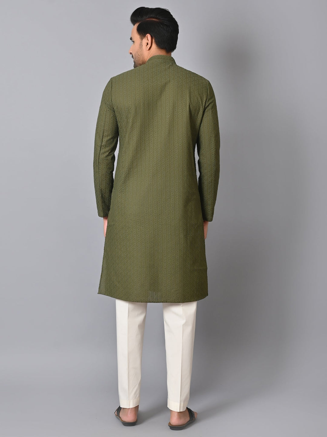 Floral Green Kurta Set