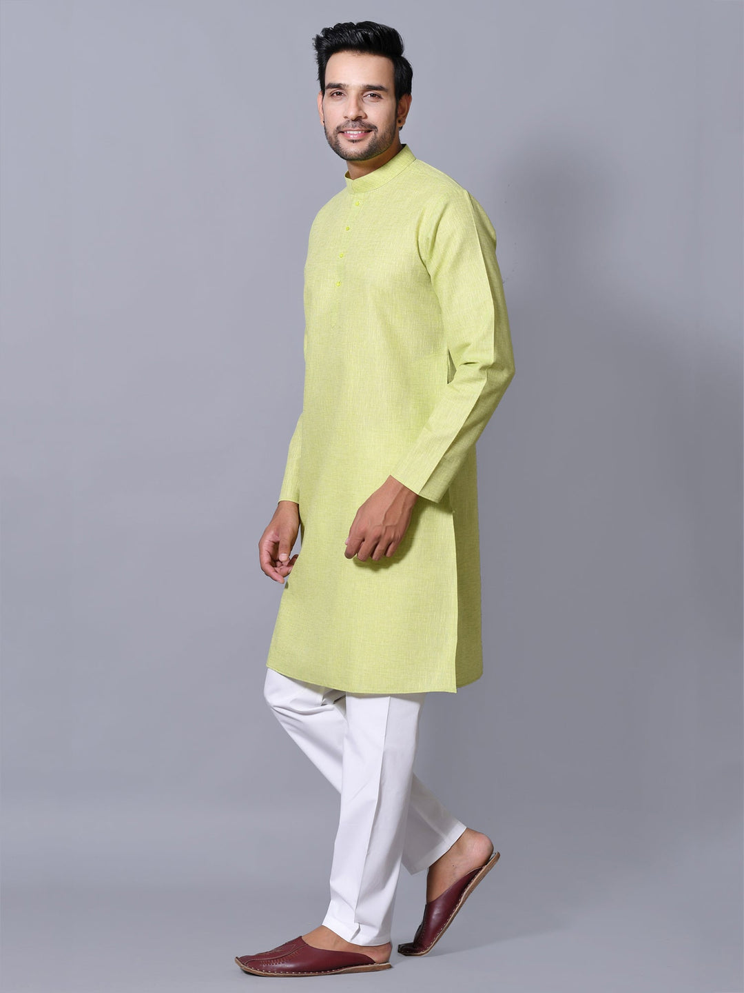 Solid Green Kurta Set