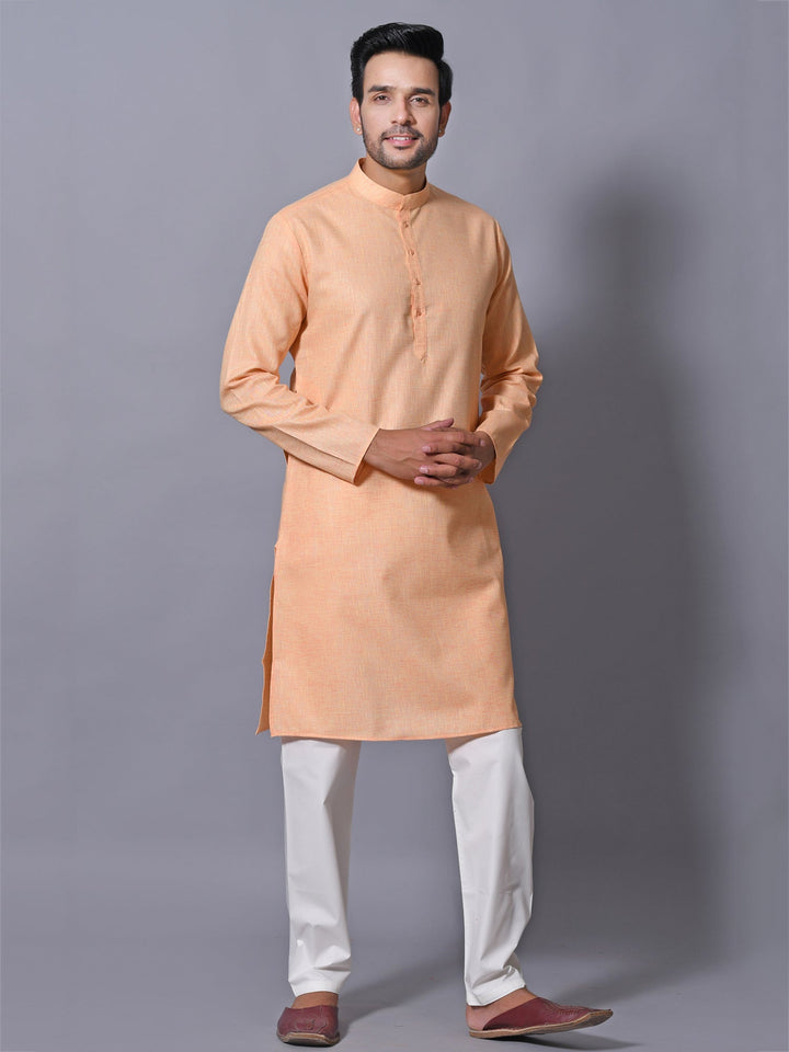 Solid Orange Kurta Set