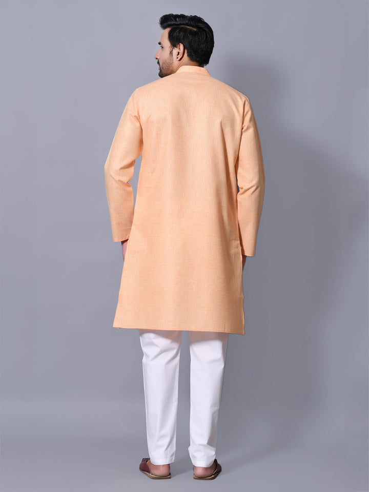 Solid Orange Kurta Set