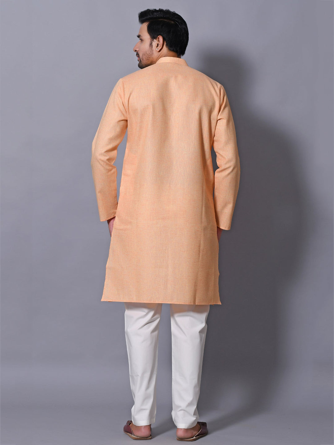 Solid Orange Kurta Set