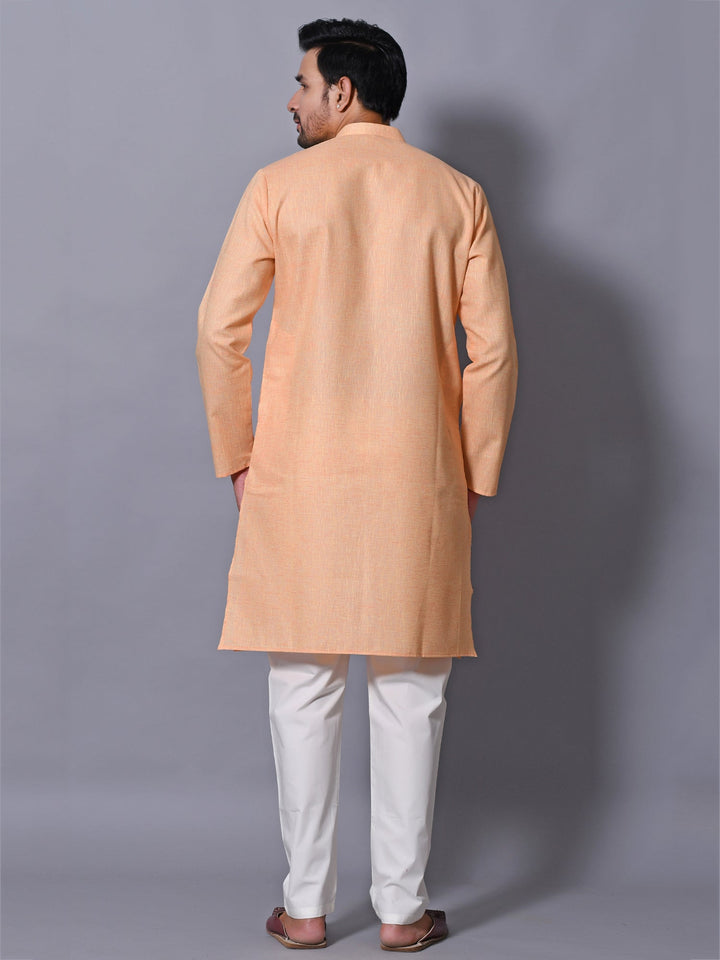 Solid Orange Kurta Set
