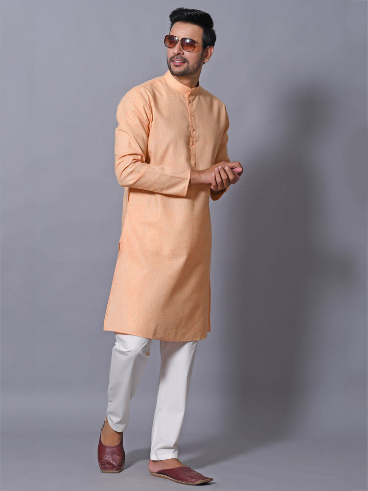 Solid Orange Kurta Set