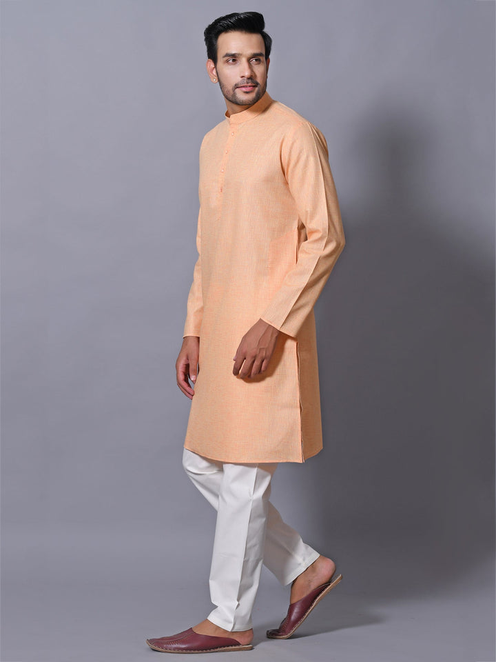 Solid Orange Kurta Set