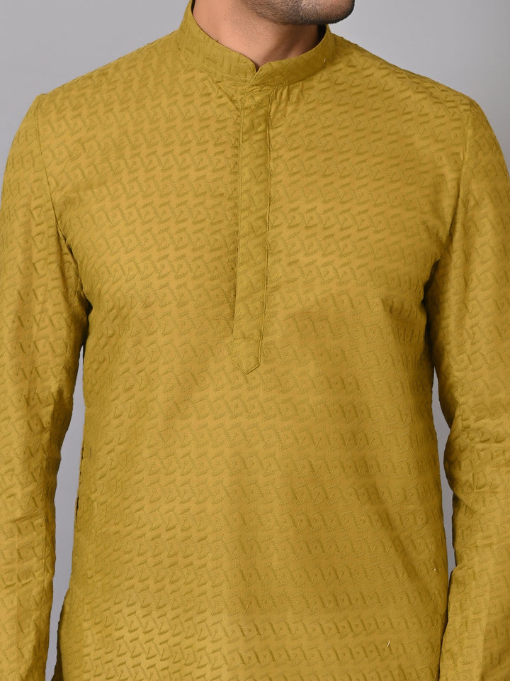 Chikan Green Kurta Set