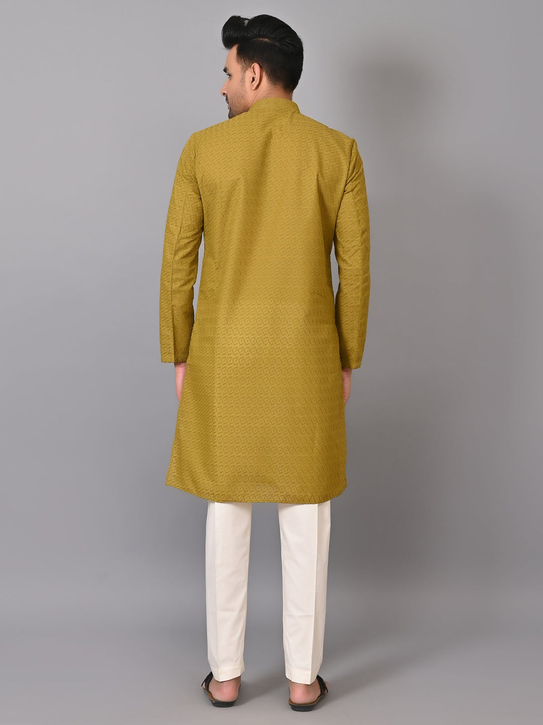 Chikan Green Kurta Set