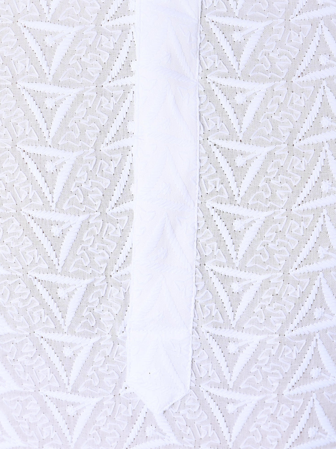 Chikan White Kurta Set