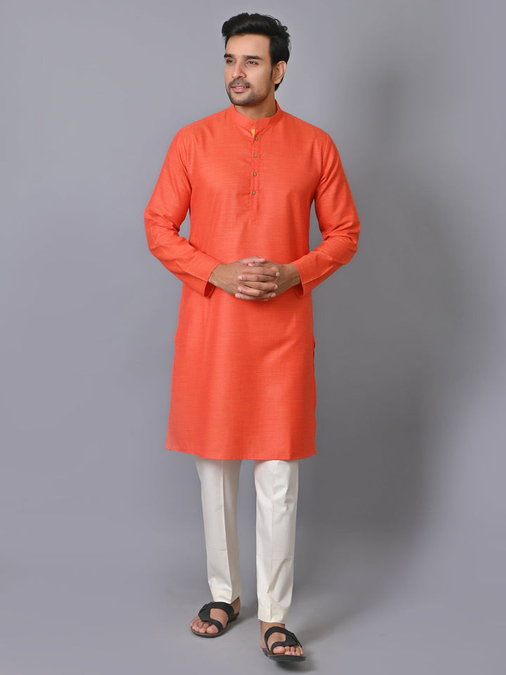 Solid Red Kurta Set