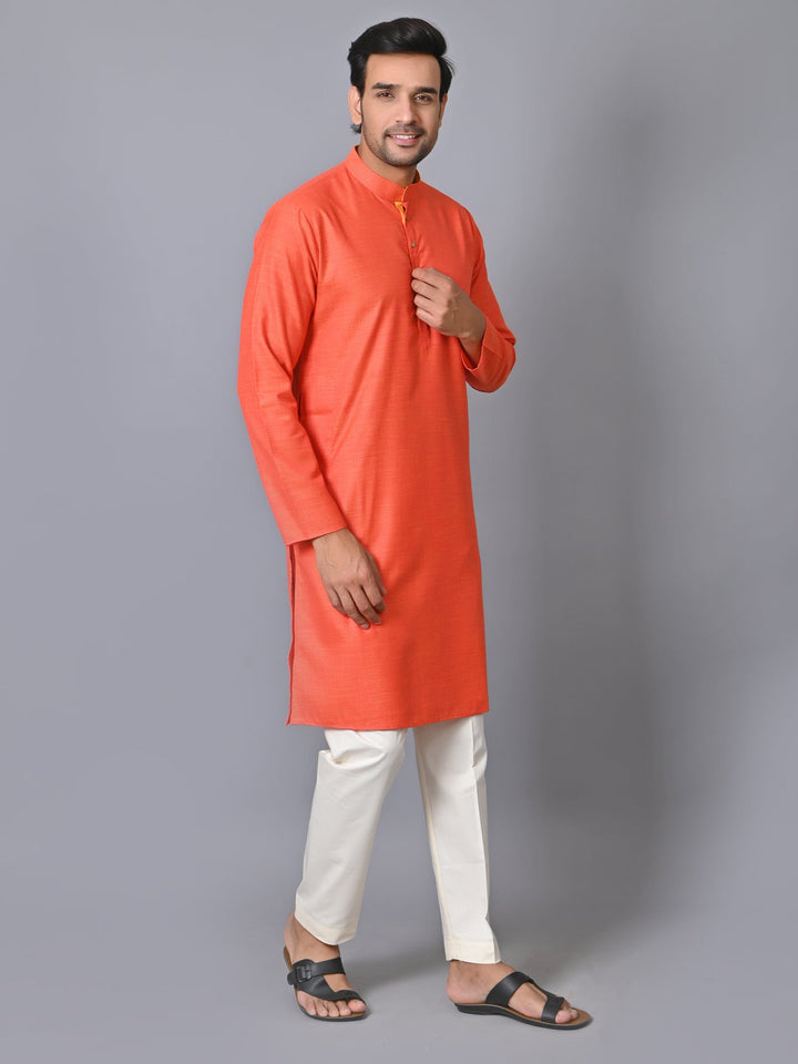 Solid Red Kurta Set