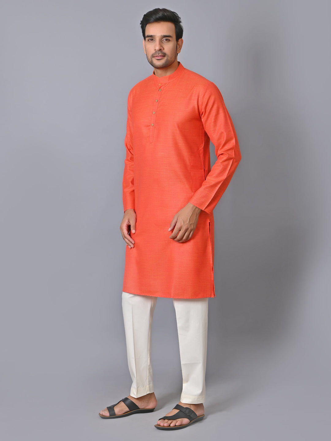 Solid Red Kurta Set